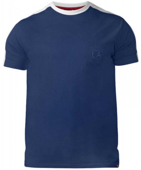 D555 Rick T-shirt Navy - T-skjorter - Store T-skjorter - 2XL-14XL
