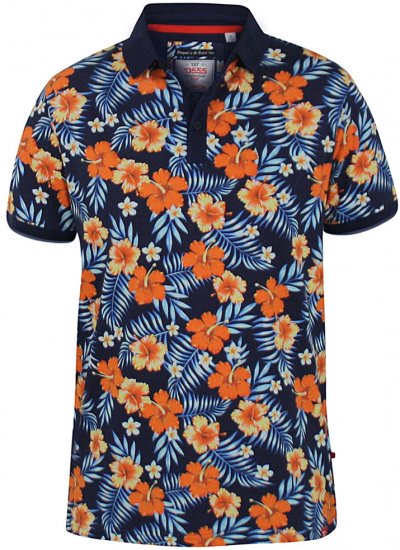 D555 Cyprus Hawaii Polo Shirt - Polo- & Piqueskjorter - Poloskjorte i store størrelser - 2XL-8XL