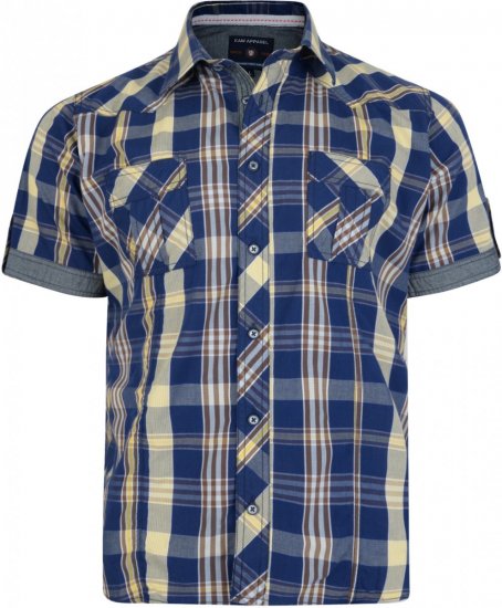 Kam Jeans 6148 Short Sleeve Shirt Safari - Skjorter - Store skjorter - 2XL-8XL