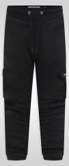 D555 Dexter 1 Cargo Jogger With Bear Embroidery TALL Svart