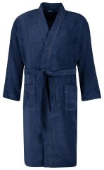 Adamo 149014 Badekåpe i velour Mørkeblå