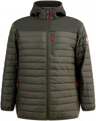 D555 Northfield Hybrid softshelljakke med hette khaki