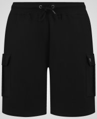 D555 Robinson 1 Fleece Cargo Shorts med Elastisk Midje Svart
