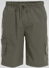 D555 Nick Cargoshorts med elastisk midje Khaki