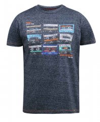 D555 Apsey Multi Cassette Tape Printed T-Shirt