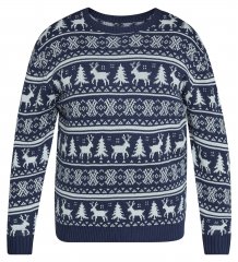 North Latitude 63144 Fjell Reindeer Knit Mørkeblå