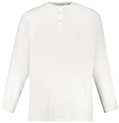 JP1880 702555 Langermet Henley t-skjorte Hvit