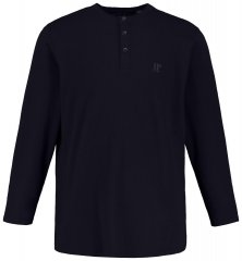 JP1880 702555 Langermet Henley t-skjorte Mørkeblå