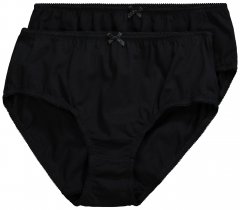 Ulla Popken 712882 Truser 2-pakning Svart