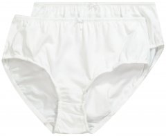 Ulla Popken 712882 Truser 2-pakning Hvit