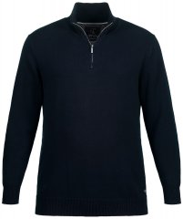 JP1880 716842 Halfzip strikkegenser Mørkeblå