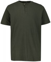 JP1880 726695 Henley t-skjorte Mørk oliven