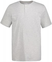 JP1880 726695 Henley t-skjorte Gråmelert