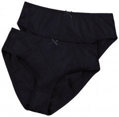 Ulla Popken 781658 Truser 2-pakning Svart