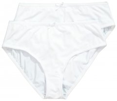 Ulla Popken 781658 Truser 2-pakning Hvit