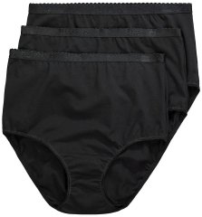 Ulla Popken 795269 Truser 3-pakning Svart