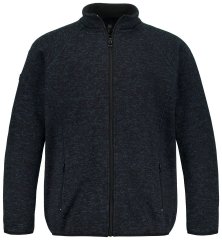 Jay-Pi 802394 Strikket fleecejakke Mørkeblå