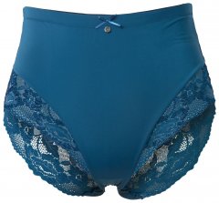 Ulla Popken 809385 Formende truser med blonder Petrol