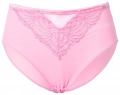 Ulla Popken 811602 Truser med blonder Rosa