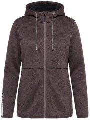 Ulla Popken 812880 Strikkefleecejakke med teddyfleece Taupe