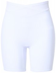 Ulla Popken 816440 Formende shorts med høyt liv Hvit