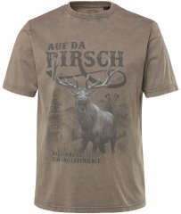 JP1880 Comfortable Fit Vintage Look T-Shirt Ash Gray