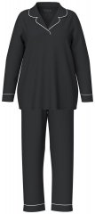 Ulla Popken 823030 Pyjamas med skjortekrage Svart