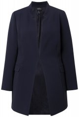Ulla Popken 823318 Blazer med ståkrage Mørkeblå