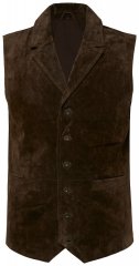 JP1880 827437 Semskevest med slag Mørkebrun