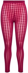 Ulla Popken 828982 Rutete strømpeleggings Bærrød