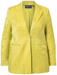 Ulla Popken 830767 Blazer i crinkle Lysegrønn