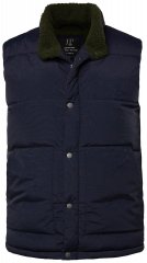 JP1880 831193 Vest med teddyfôr Mørkeblå