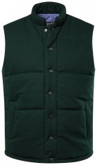 STHUGE 831896 Vattert flanellvest Mørkegrønn