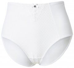 Ulla Popken 834307 Formende truser med blonder Benhvit