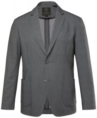 JP1880 Rimini Flexnamic Stripet jerseyblazer Koksgrå