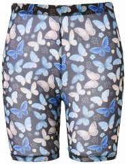 Ulla Popken 837676 Mønstrede antignagshorts Svart