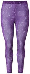 Ulla Popken 837935 Mønstrede strømpeleggings Fiolett
