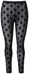 Ulla Popken 837949 Mønstrede strømpeleggings Svart