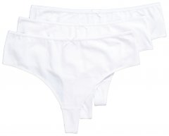 Ulla Popken 838637 Stringtruser 3-pakning Hvit