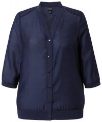 Ulla Popken 841127 Bluse Mørkeblå