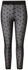 Ulla Popken 844970 Mønstrede strømpeleggings Svart