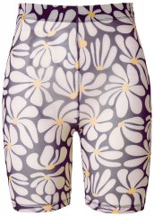 Ulla Popken 845285 Blomstrete antignagshorts Svart