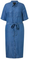 Ulla Popken 848491 Skjortekjole Denimblå
