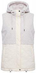 Ulla Popken 848729 Vest med hette Benhvit