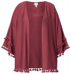 Ulla Popken 849860 Kimono Rustrød