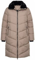 Ulla Popken 850041 Vattert kåpe Taupe
