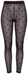 Ulla Popken 850264 Mønstrede strømpeleggings Svart