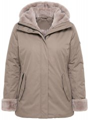 Ulla Popken 850509 Jakke i fuskepels Taupe