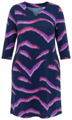 Ulla Popken 850920 Jerseykjole Mørkeblå