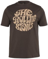 JP1880 851001 Rolling Stones Retro Logo T-skjorte Hasselnøtt